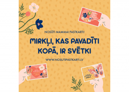 Traditional Mother’s Day postcard sending campaign of Latvijas Pasts starts now – greet your mum with a special postcard!